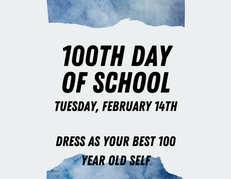  100th Day of School, Links to News Item, Opens in Same Window